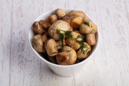Sweet Pickled Mushrooms Recipe Image